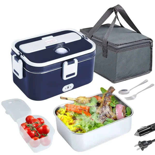 Hot Meals on the Go: 3-in-1 Electric Lunch Box