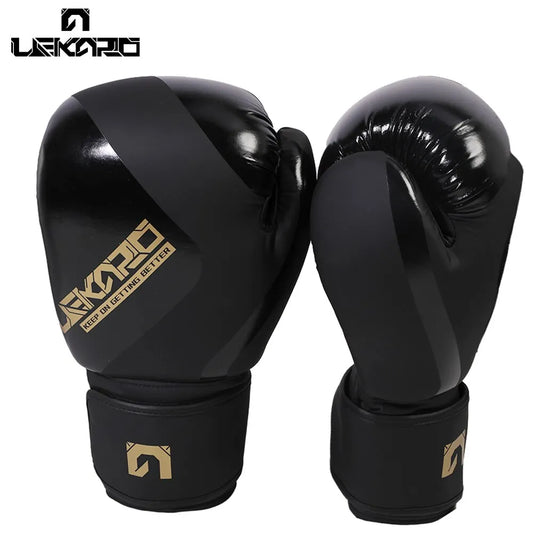 Lekaro Boxing Gloves: Train Hard, Fight Strong, Adult 12oz