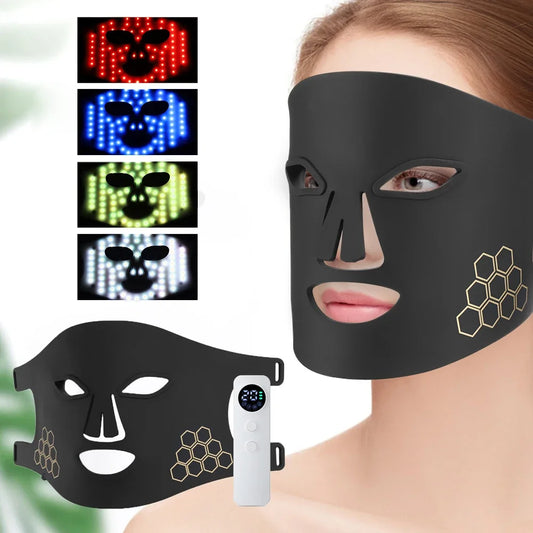 Glow From Within:  Silicone Light Therapy Mask for Younger-Looking Skin