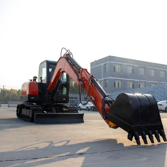 6000kg Hydraulic Mini Digger - 6 Ton Mini Excavator with Dozer, Ideal for Farm Use
