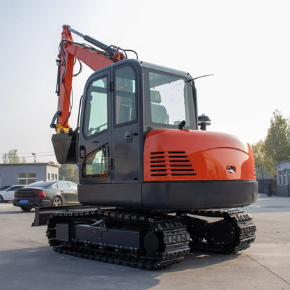 6000kg Hydraulic Mini Digger - 6 Ton Mini Excavator with Dozer, Ideal for Farm Use