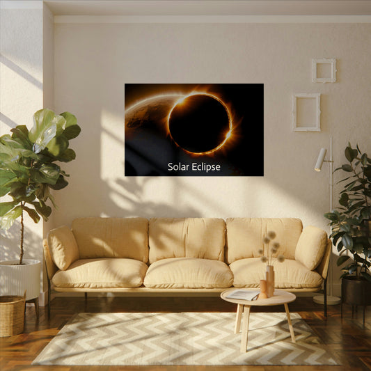 Solar Eclipse Watercolor Posters: Add Cosmic Artistry to Your Walls 54" x 36" (Horizontal) $119.99