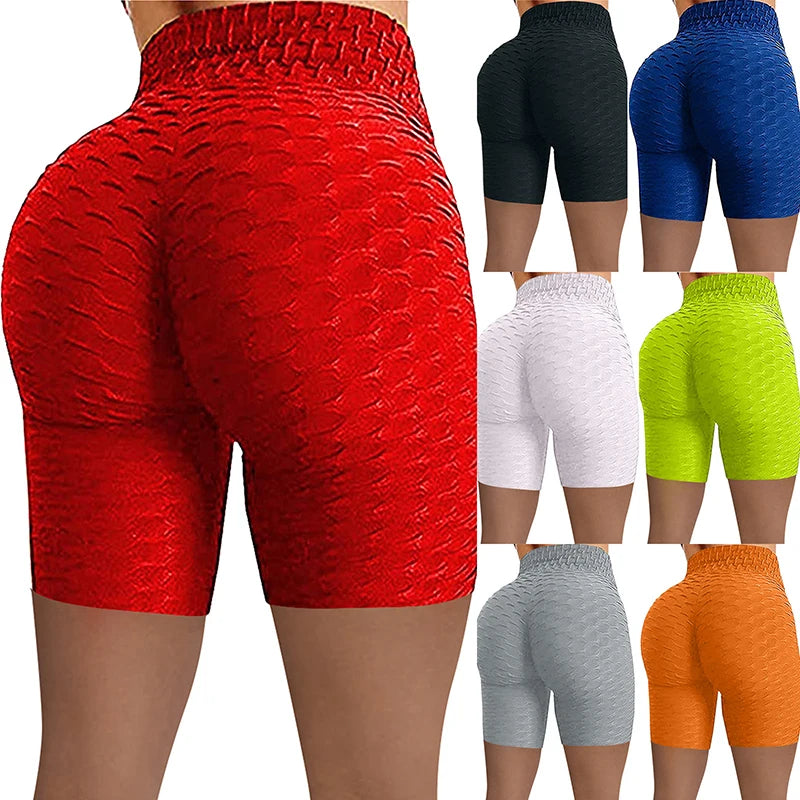 Women's Sexy Push-Up Yoga Shorts - Seamless Sports Leggings with Quick Dry Technology