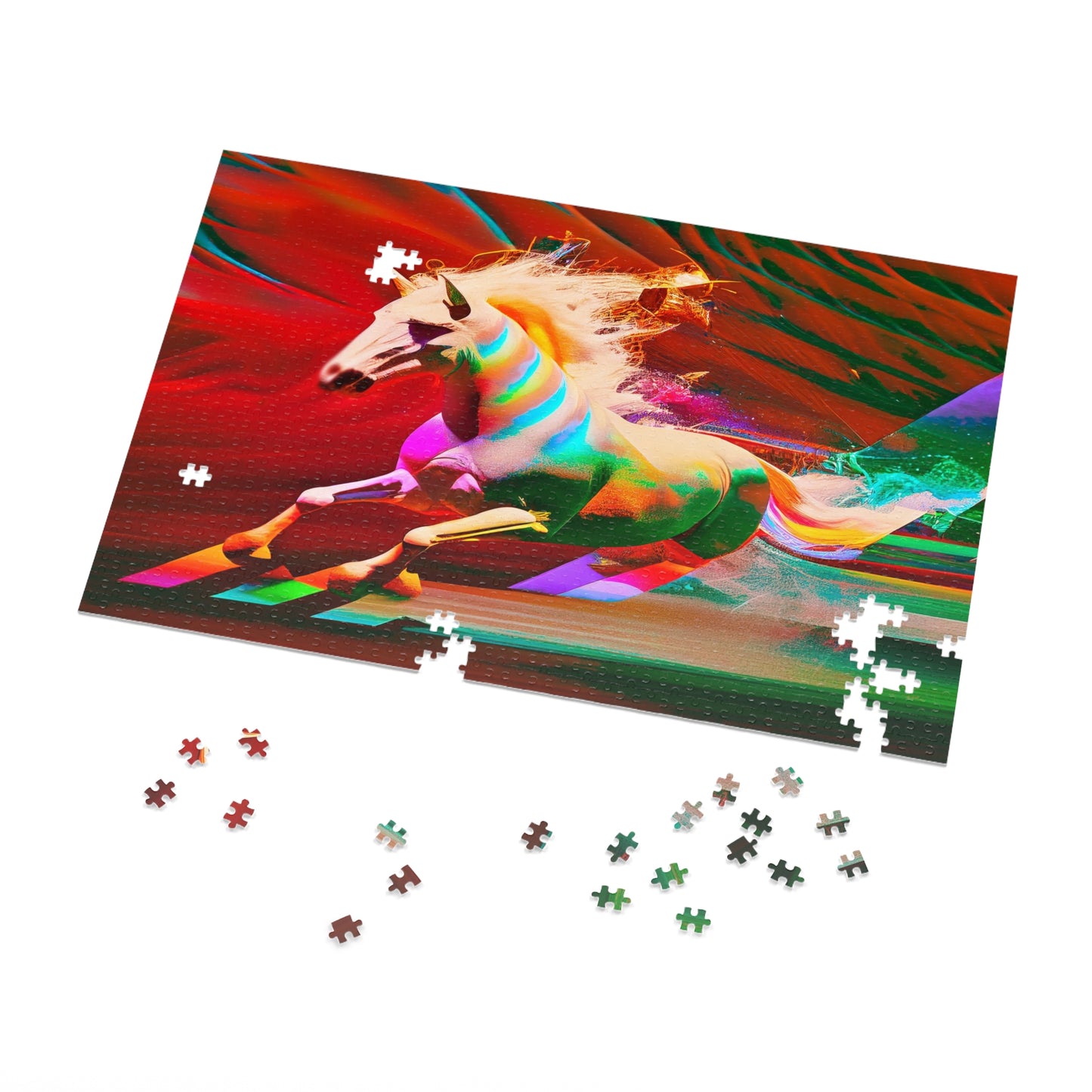 Embrace the Magic: "The Magic Pony" Jigsaw Puzzle (500,1000-Piece) Red Left