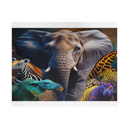 ELEPHANT & Animal Lovers Puzzle (110, 252, 520, 1014-piece)