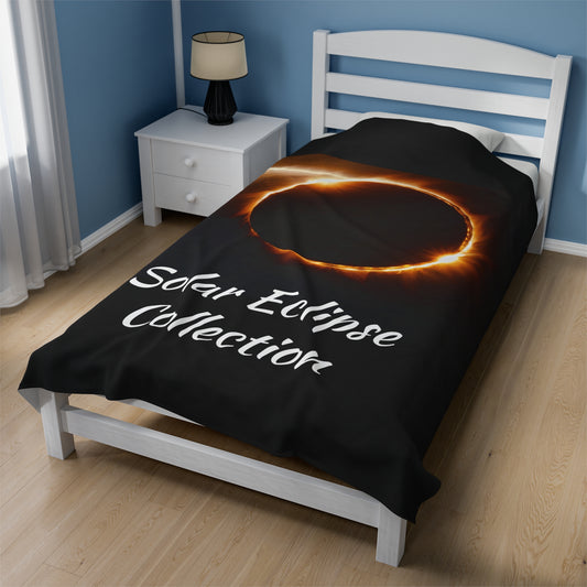 Solar Eclipse Collection Velveteen Plush Blanket  60x80" $59.99