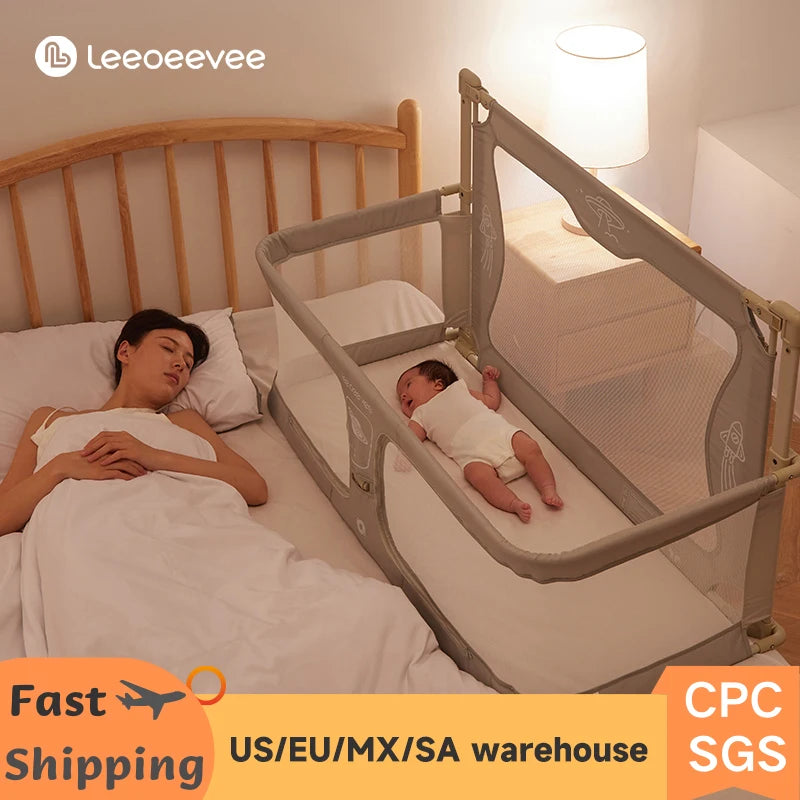 Baby Bed Guardrail: Safe Sleep, Easy Install, Multifunctional Design