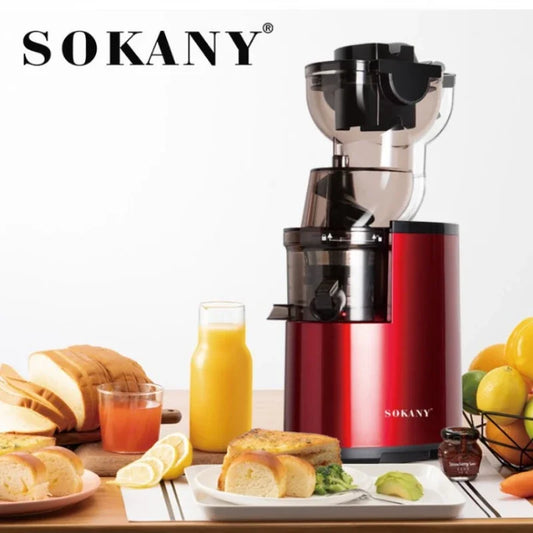 BioloMix 200W Slow Masticating Juicer with Wide 75mm Feed Chute, Powerful Low-Speed Juice Extractor for Whole Fruits