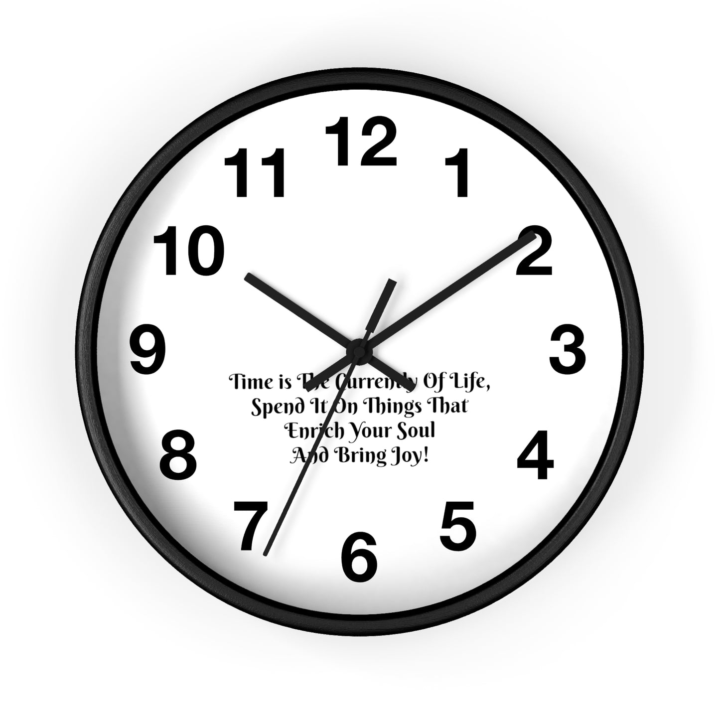 Time is the currency of life; spend it on things that enrich your soul and bring you joy! Clock Wall Clock Home Use!!