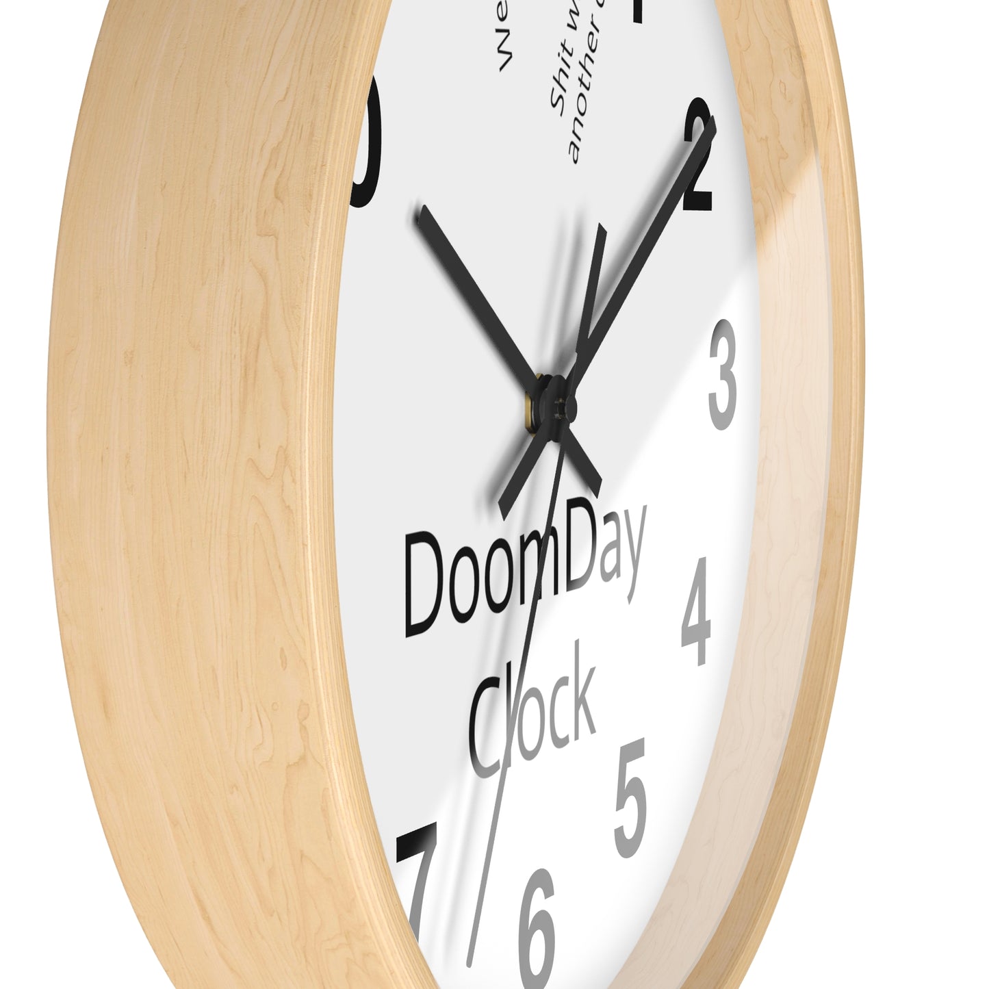 "Doomsday Countdown" Wall Clock