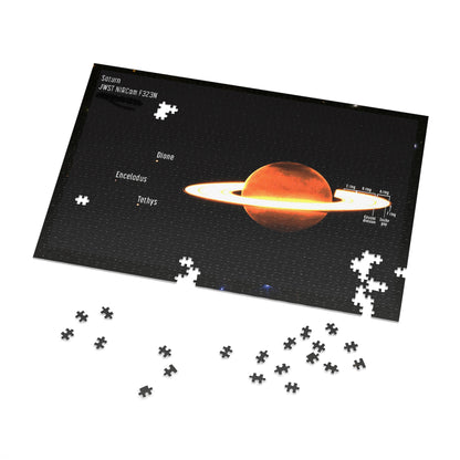 Cosmos Series 22: Worlds Without End - Saturn View Jigsaw Puzzle ( 500, 1000-Piece)