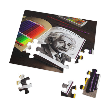 Albert Einstein Jigsaw Puzzle: Challenge Your Mind!  (252, 500,1000-Piece)