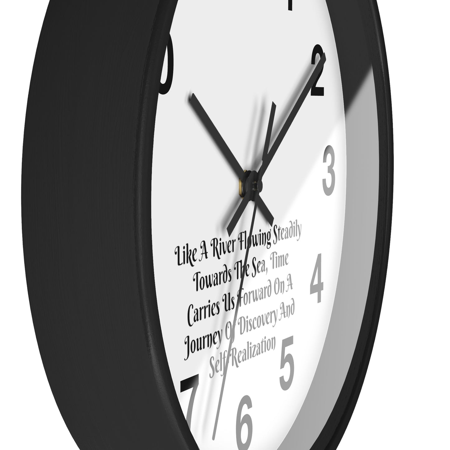 Embrace the Flow of Time: "River Journey" Inspirational Wall Clock