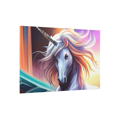 Enchanting Unicorn Art: Customizable Foam Board Prints