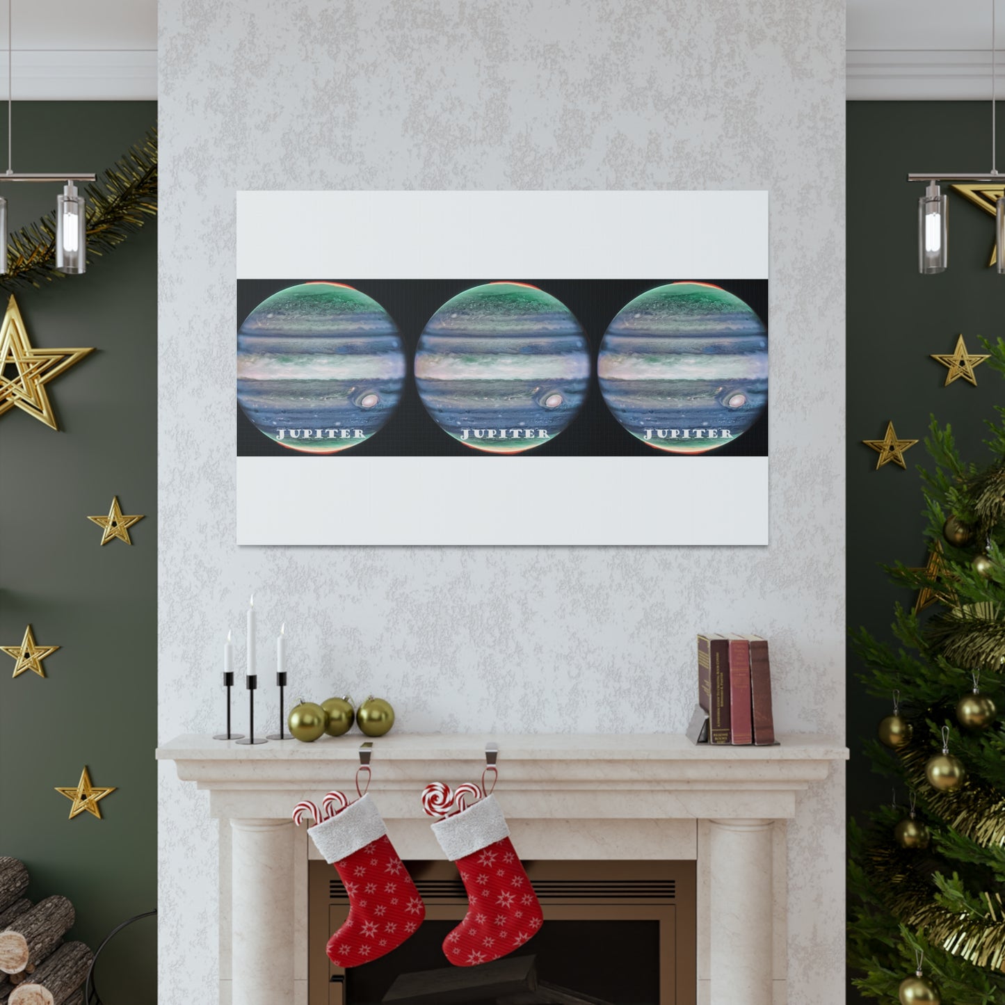 Unveiling Jupiter's Majesty: Cosmos Series Canvas Print