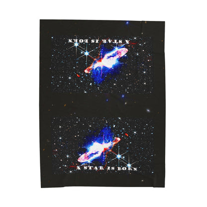 Actual A Star Is Born Velveteen  Plush Blanket: Personalized Warmth & Comfort