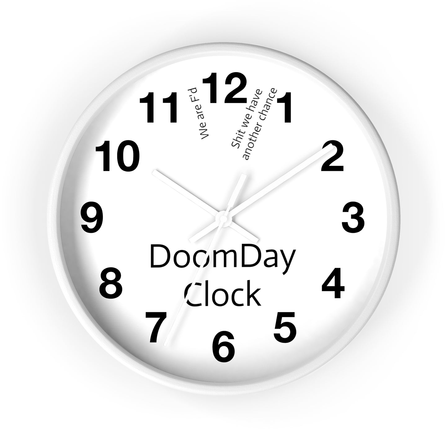 "Doomsday Countdown" Wall Clock