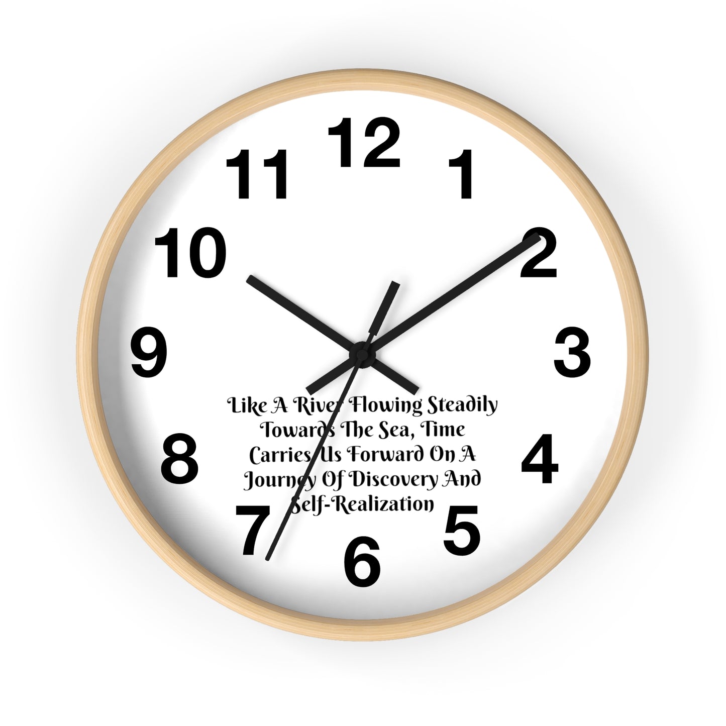 Embrace the Flow of Time: "River Journey" Inspirational Wall Clock