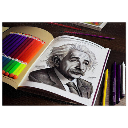 Albert Einstein Jigsaw Puzzle: Challenge Your Mind!  (252, 500,1000-Piece)