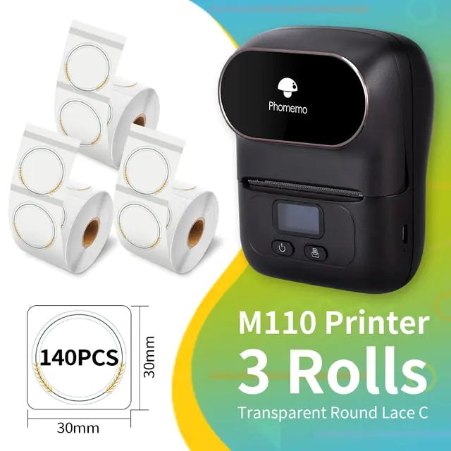 M110 Label Printer - Streamline Your Labeling with Sleek, Ink-Free Technology