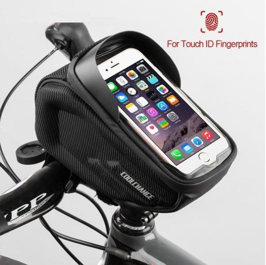 Upgrade Your Ride:  CoolChange Bike Bag with Phone Mount & Rainproof Design