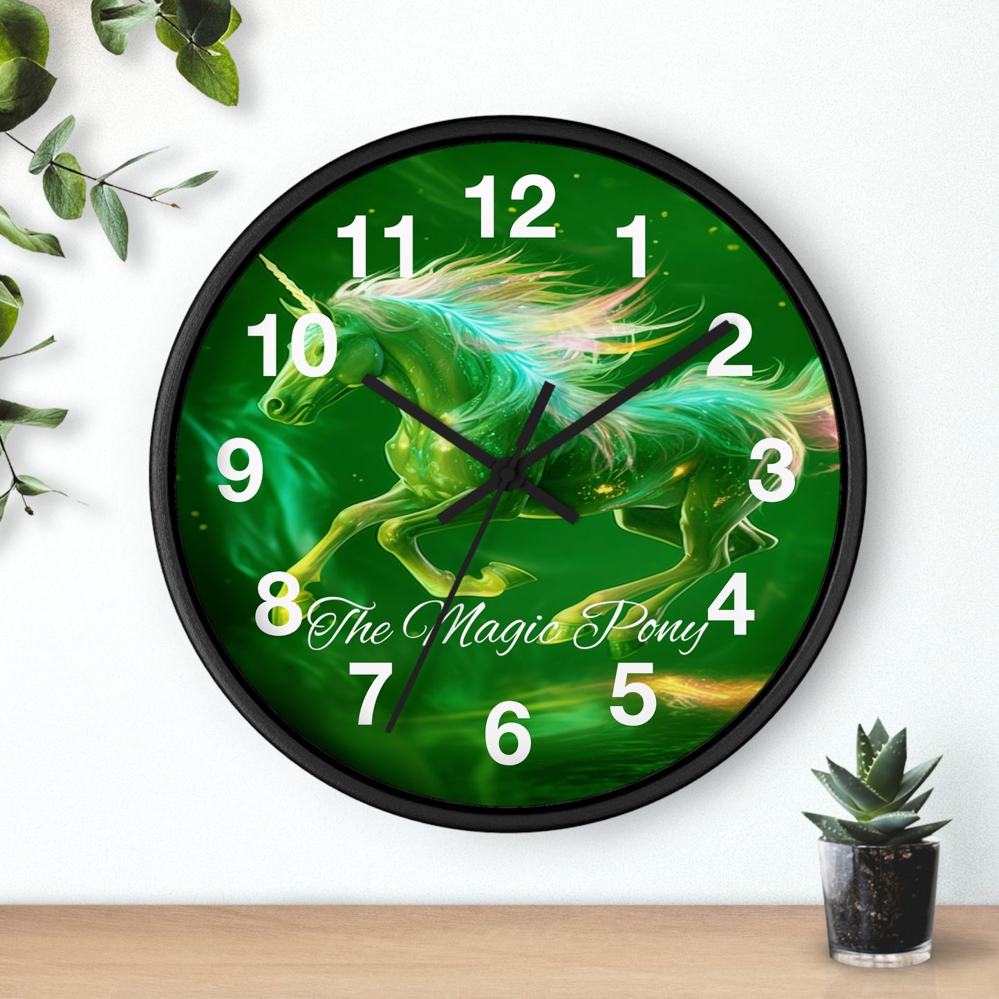 Clock Enchant Your Space: "The Magic Pony"  Wall Clock