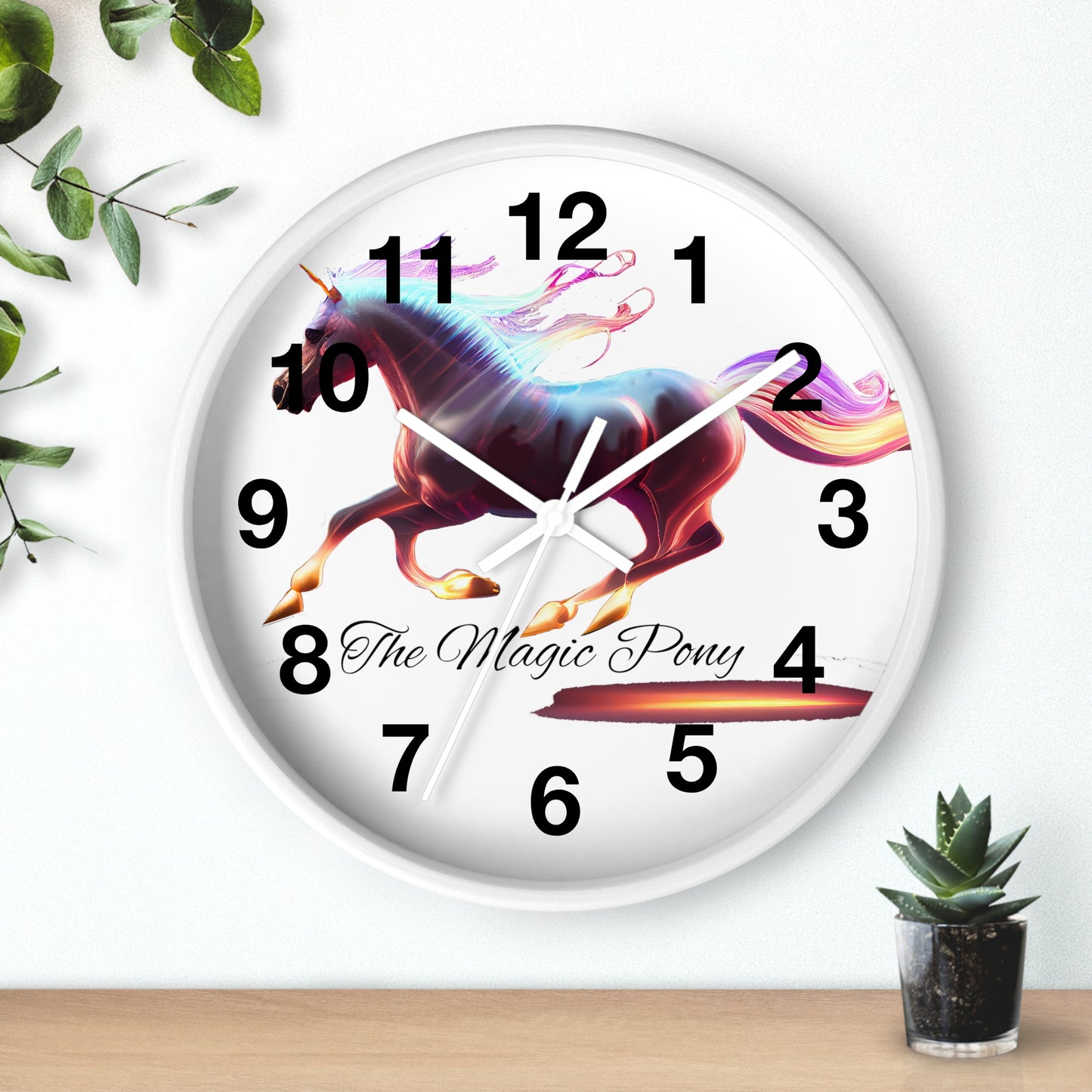 The Magic Pony  Clock Wall Clock Home Use!!