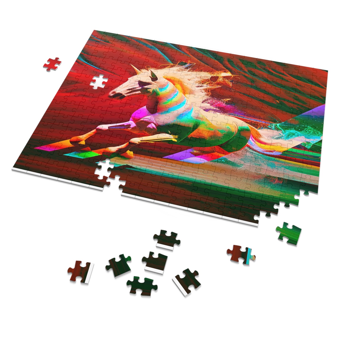 "The Magic Pony" Jigsaw Puzzle (500,1000-Piece) Red Left