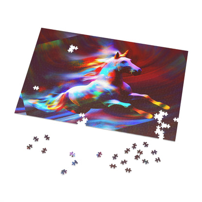 "The Magic Pony" Leaping Unicorn Puzzle: Build a World of Fantasy (500,1000-Piece) Leap