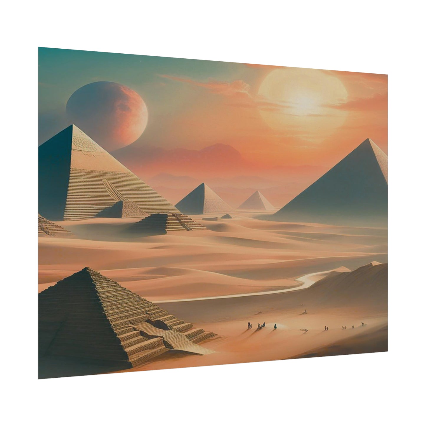 Pyramids of Egypt Watercolor Posters: Timeless Wonders for Your Walls