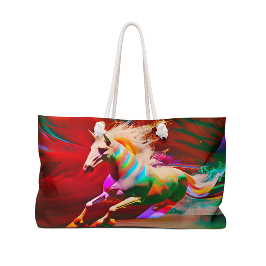 Embrace Adventure: "The Magic Pony" Oversized Weekender Bag