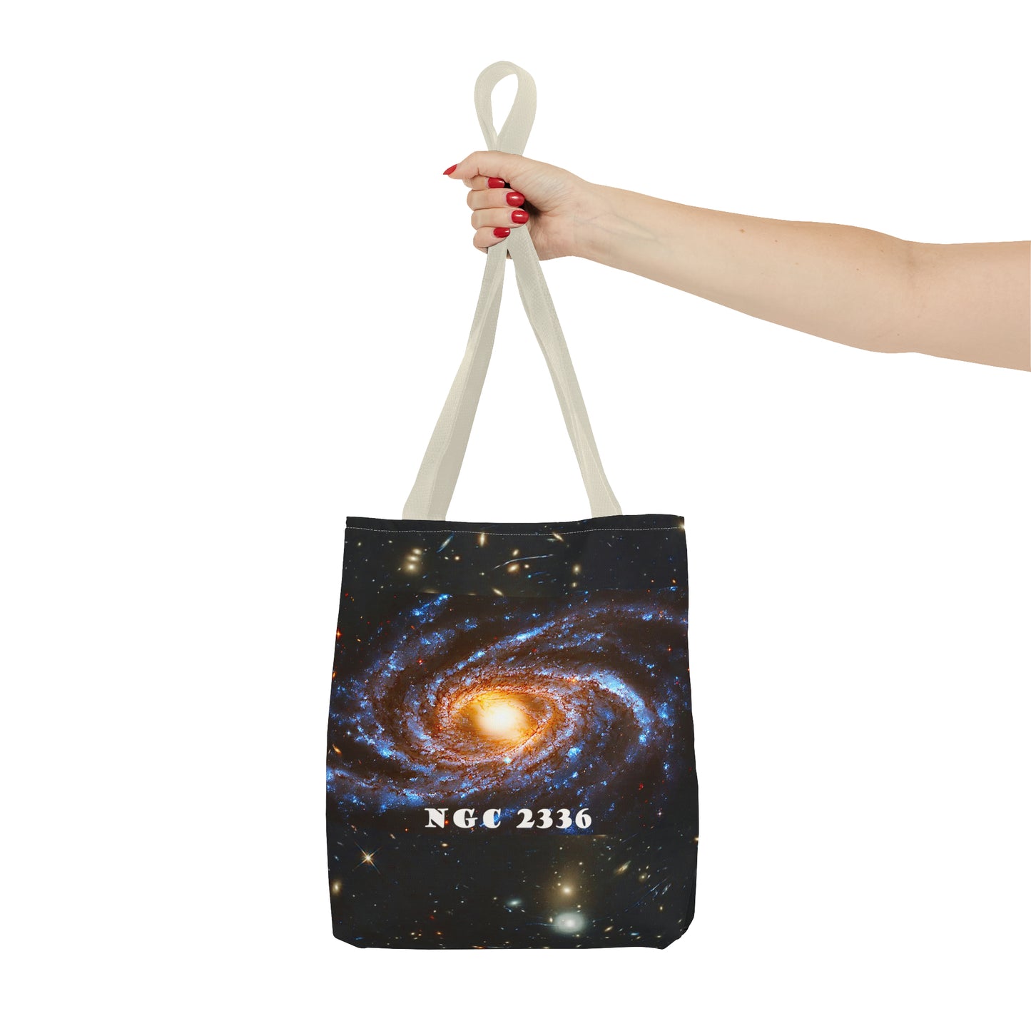 NGC2336 Galaxy Tote: Where Space Meets Style Series 14 , 9ozTote Bag (AOP)