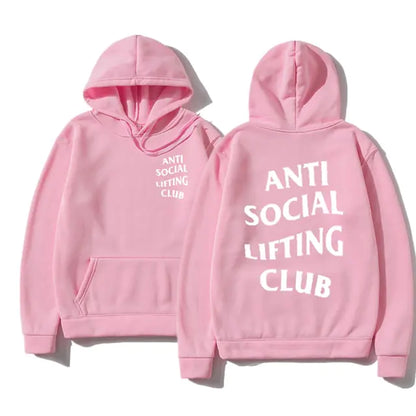 Anti Social Lifting Club Hoodies - Stylish Comfort for Autumn and Winter