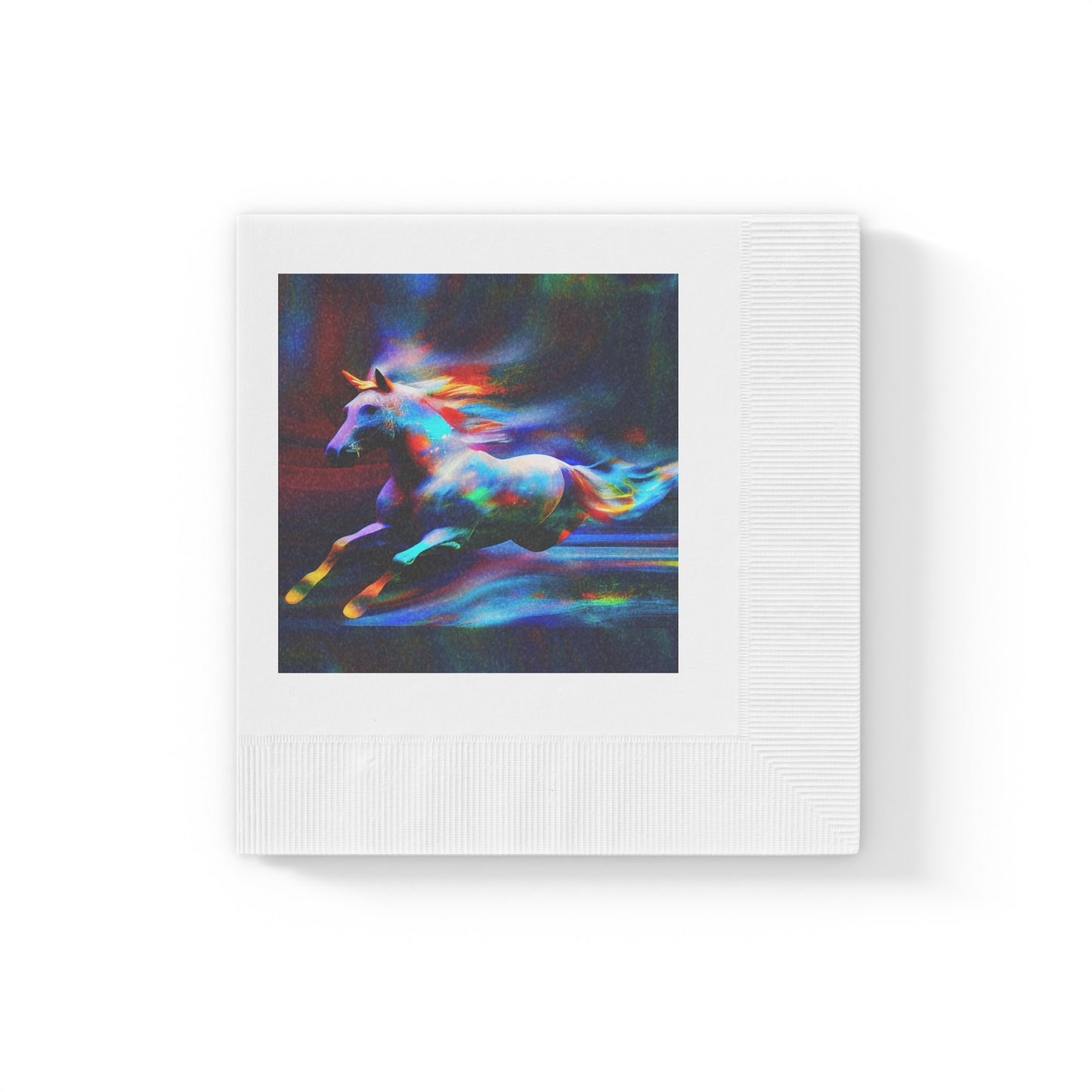 The Magic Pony White Coined Napkins