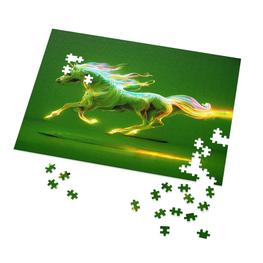 "The Magic Pony" Jigsaw Puzzle (500,1000-Piece) Green