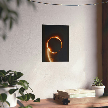 Solar Eclipse Wall Art: Captivating Beauty on Museum-Grade Paper