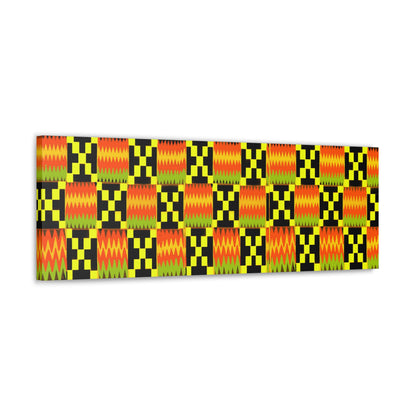 Kente Canvas Art: Bring African Heritage to Your Walls