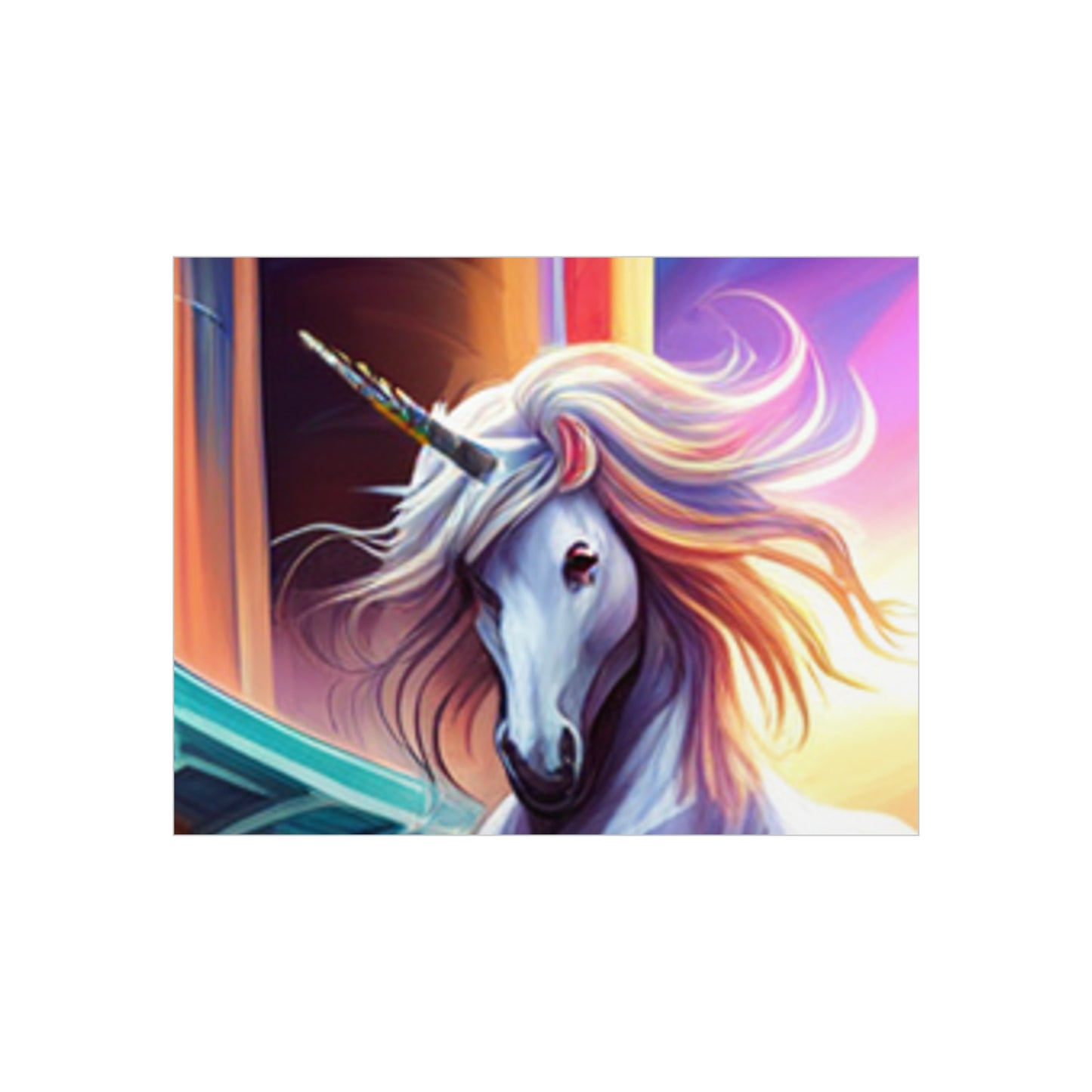 The Magic Pony Magical Unicorn Art: Vibrant Foam Board Prints