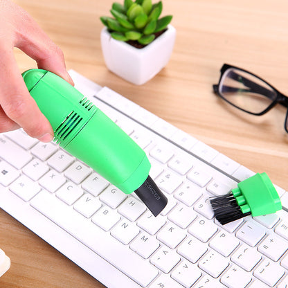 Mini USB Keyboard Vacuum Cleaner - Portable Creative Sweeper Brush for Computer Peripherals