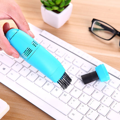 Mini USB Keyboard Vacuum Cleaner - Portable Creative Sweeper Brush for Computer Peripherals