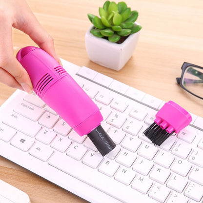 Mini USB Keyboard Vacuum Cleaner - Portable Creative Sweeper Brush for Computer Peripherals