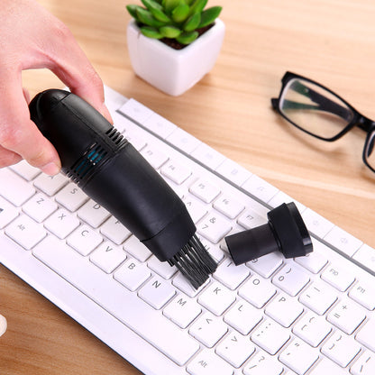 Mini USB Keyboard Vacuum Cleaner - Portable Creative Sweeper Brush for Computer Peripherals