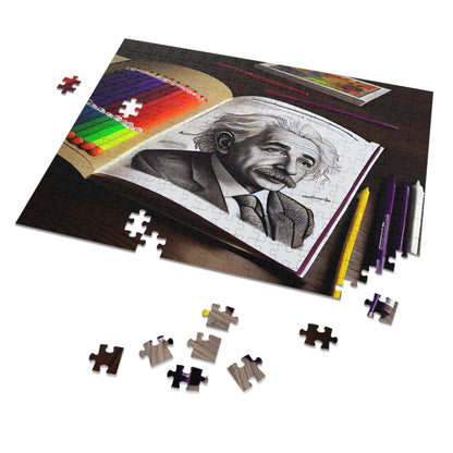 Albert Einstein Jigsaw Puzzle: Challenge Your Mind!  (252, 500,1000-Piece)