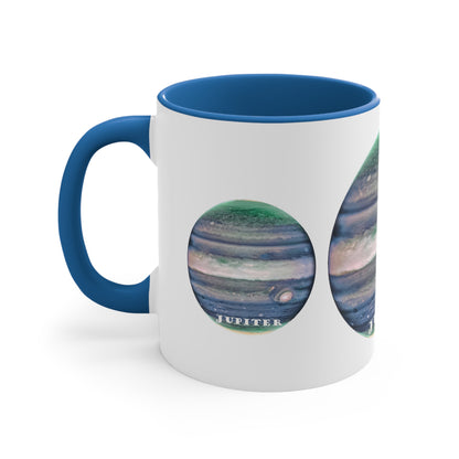 Cosmos Series 25 Jupiter: Two-Tone Coffee Mug for Bold Mornings, 11oz