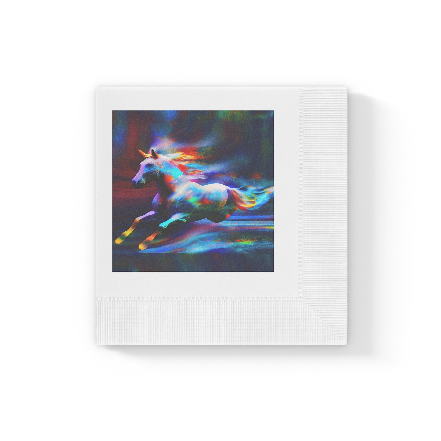 The Magic Pony White Coined Napkins