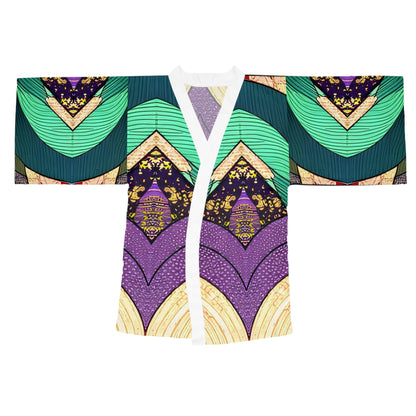 Sophisticated Cosmopolitan Series (K) Long Sleeve Kimono Robe 🌸