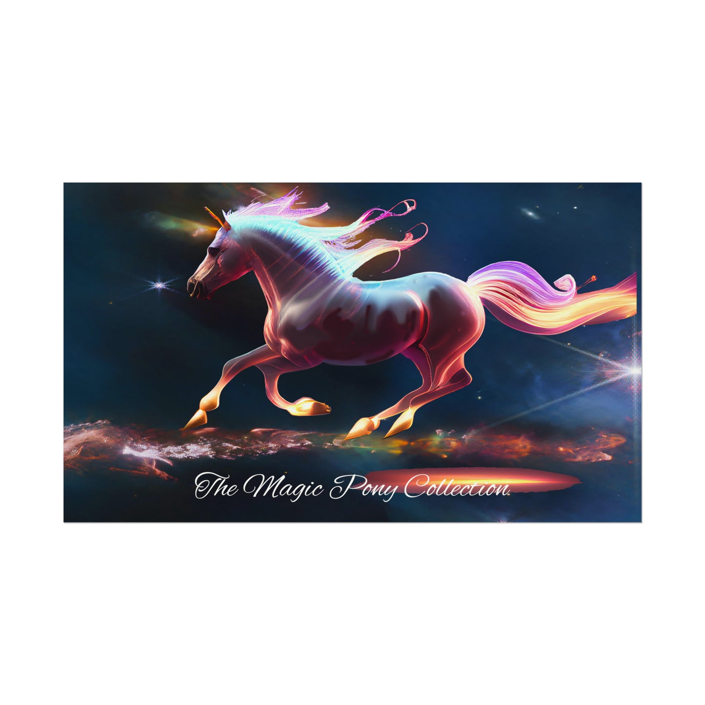 "The Magic Pony" Watercolor Posters: Enchantment for Your Walls