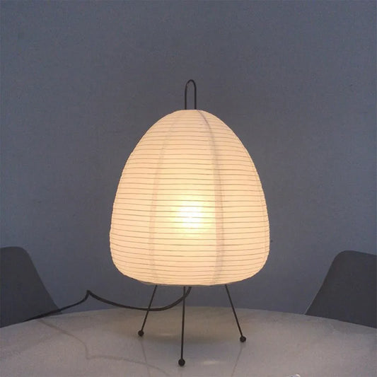 Add Warmth & Tranquility:  Japanese Rice Paper Lantern Table Lamp