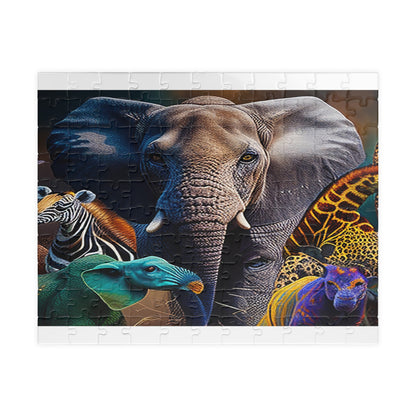 ELEPHANT & Animal Lovers Puzzle (110, 252, 520, 1014-piece)