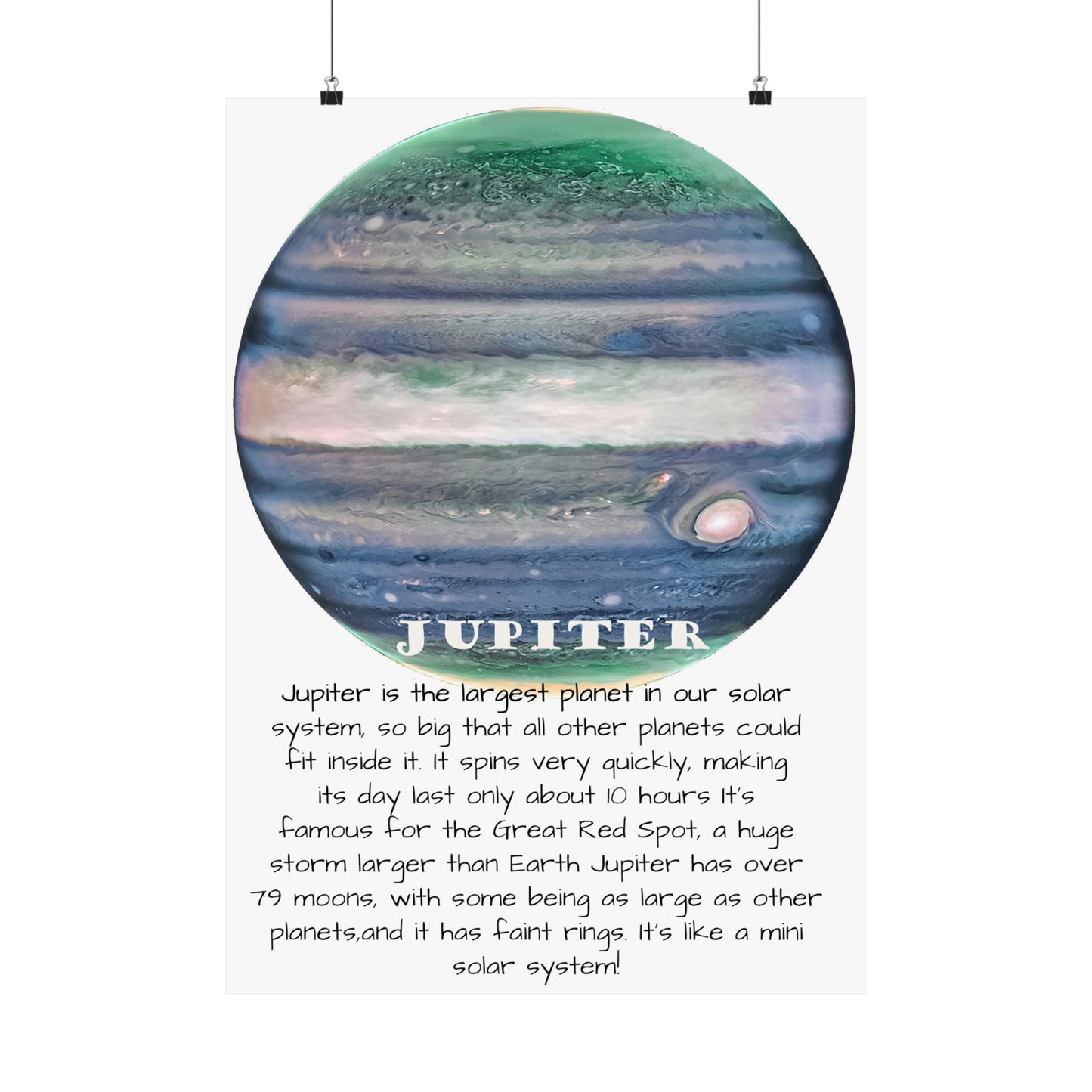Jupiter's Majesty: Premium Cosmos Series Poster